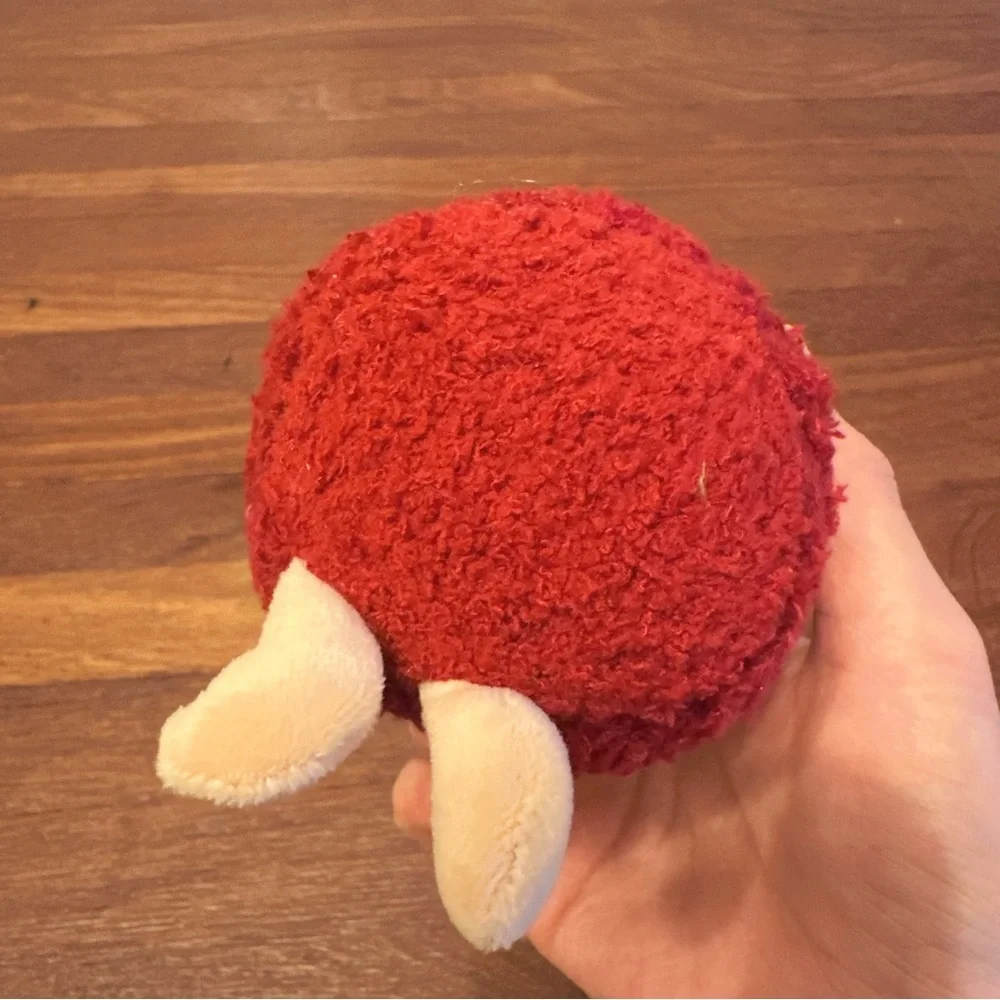 Red Cream Cake Plush Keychain Cute Dessert Bag Charm Soft Kawaii Gift New